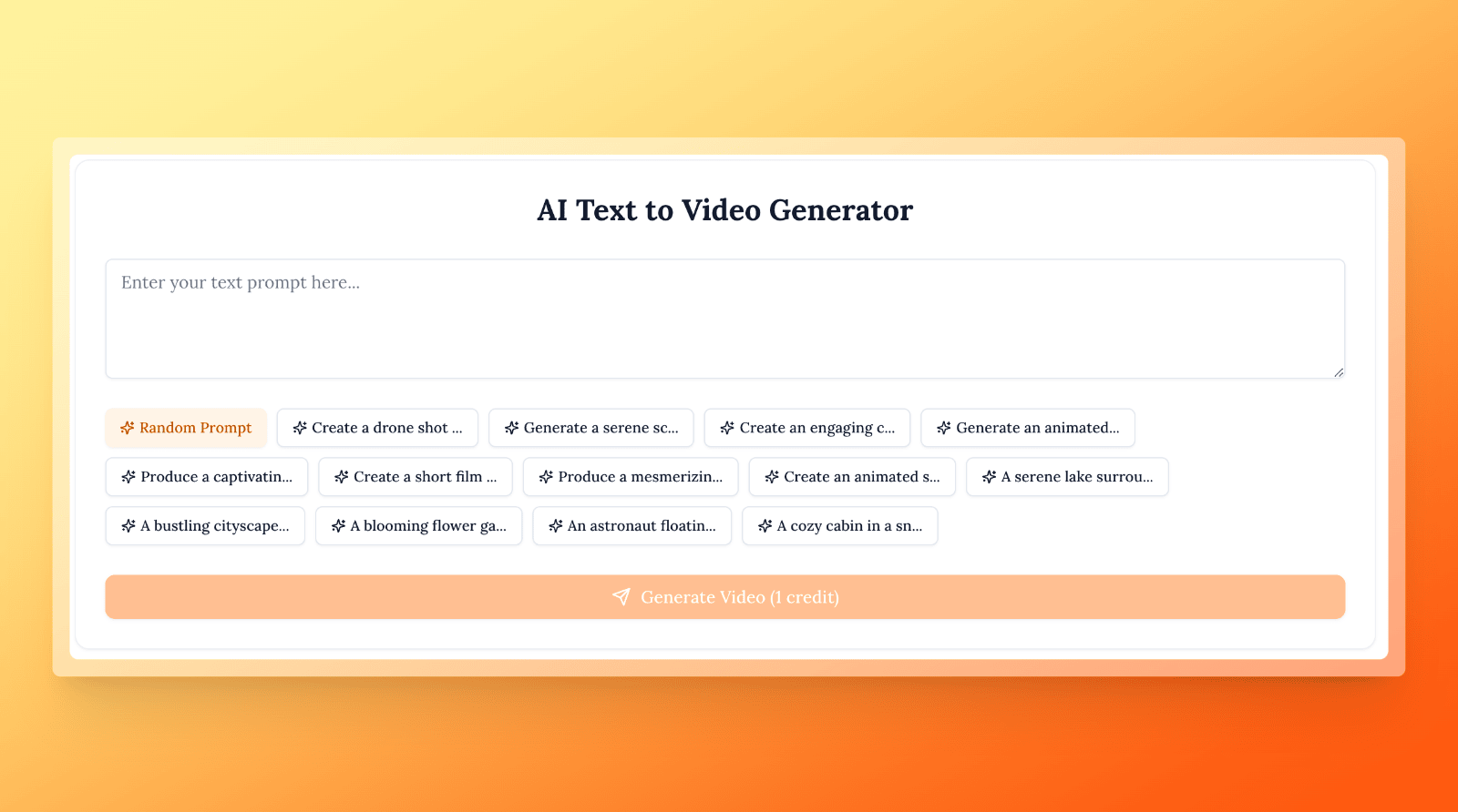 Mochi AI Video Generator Step 1